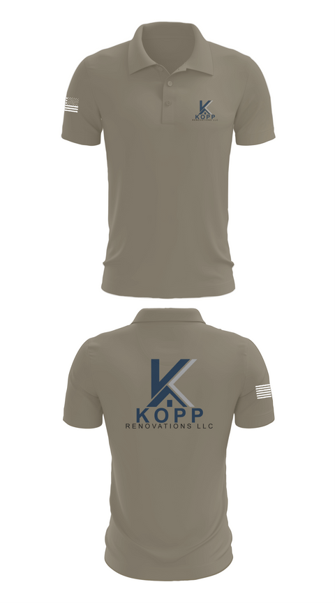 Short Sleeve Performance Polo, Kopp Renovations, , Teamtime, Team time, sublimation, custom sports apparel, team uniforms, spirit wear, spiritwear, sports uniforms, custom shirts, team store, custom team store, fundraiser sports, apparel fundraiser