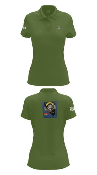 Women's Short Sleeve Performance Polo, 152 Port Dawgs, Air Force, Teamtime, Team time, sublimation, custom sports apparel, team uniforms, spirit wear, spiritwear, sports uniforms, custom shirts, team store, custom team store, fundraiser sports, apparel fundraiser