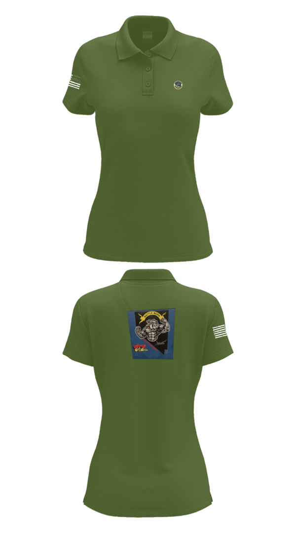 Women's Short Sleeve Performance Polo, 152 Port Dawgs, Air Force, Teamtime, Team time, sublimation, custom sports apparel, team uniforms, spirit wear, spiritwear, sports uniforms, custom shirts, team store, custom team store, fundraiser sports, apparel fundraiser