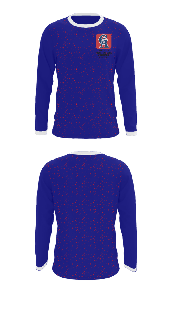 Long Sleeve Performance Shirt, Glen Allen Youth Athletic Association Baseball, Baseball, Teamtime, Team time, sublimation, custom sports apparel, team uniforms, spirit wear, spiritwear, sports uniforms, custom shirts, team store, custom team store, fundraiser sports, apparel fundraiser