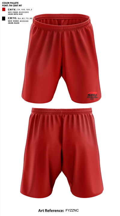 Southeastern University Golf 18596164 Athletic Shorts With Pockets - 1