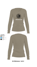 USS MAKIN ISLAND 57574160 Women's Long Sleeve V-neck Shirt - 59