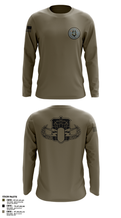 Raleigh Police Bomb Squad 92795368 Long Sleeve Performance Shirt - 3