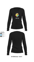 11th T.S.R 19637514 Women's Long Sleeve V-neck Shirt - 21