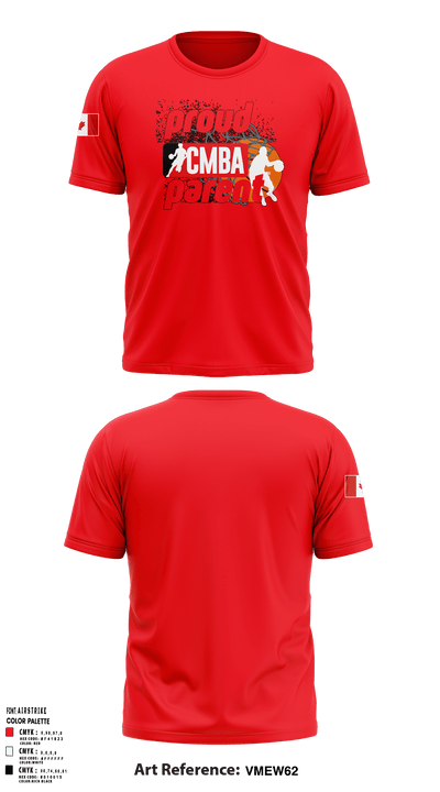 Calgary Minor Basketball Association 64914788 Short Sleeve Performance Shirt - 10