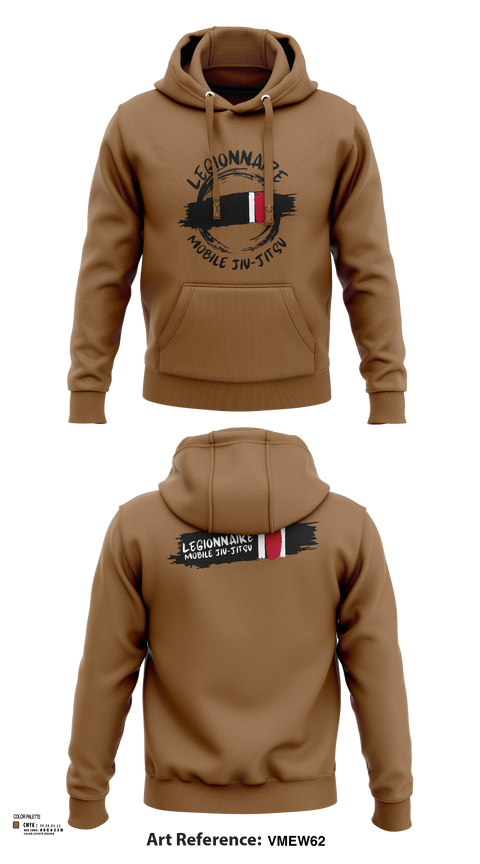 Hoodie, Legionnaire Mobile Jiu-Jitsu, , Teamtime, Team time, sublimation, custom sports apparel, team uniforms, spirit wear, spiritwear, sports uniforms, custom shirts, team store, custom team store, fundraiser sports, apparel fundraiser