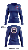 2BCT H2F 96509801 Women's Long Sleeve V-neck Shirt - 11