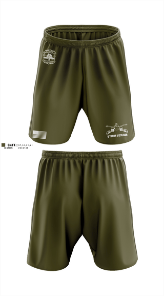 Athletic Shorts With Pockets, Q TROOP 2/278 ACR, National Guard, Teamtime, Team time, sublimation, custom sports apparel, team uniforms, spirit wear, spiritwear, sports uniforms, custom shirts, team store, custom team store, fundraiser sports, apparel fundraiser