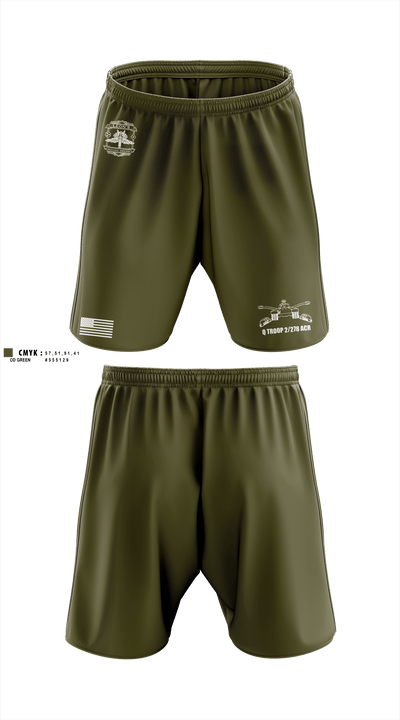 Q TROOP 2/278 ACR 39002186 Athletic Shorts With Pockets - 2