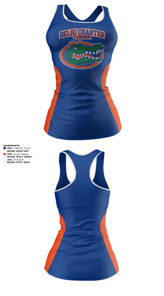 Tank Top, Delhi Charter School Cheer, Cheer, Teamtime, Team time, sublimation, custom sports apparel, team uniforms, spirit wear, spiritwear, sports uniforms, custom shirts, team store, custom team store, fundraiser sports, apparel fundraiser