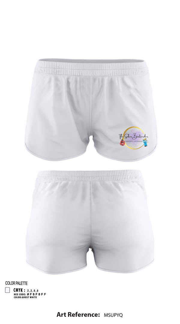 Womens Shorts, The Sober Bartender, , Teamtime, Team time, sublimation, custom sports apparel, team uniforms, spirit wear, spiritwear, sports uniforms, custom shirts, team store, custom team store, fundraiser sports, apparel fundraiser