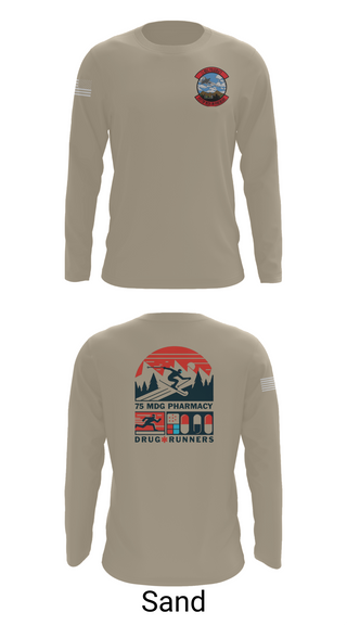 Long Sleeve Performance Shirt, 75 HCOS SGGD, Air Force, Teamtime, Team time, sublimation, custom sports apparel, team uniforms, spirit wear, spiritwear, sports uniforms, custom shirts, team store, custom team store, fundraiser sports, apparel fundraiser