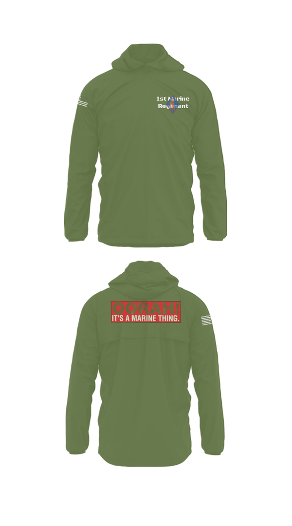 Windbreaker, 1st Marine Regiment, Marines, Teamtime, Team time, sublimation, custom sports apparel, team uniforms, spirit wear, spiritwear, sports uniforms, custom shirts, team store, custom team store, fundraiser sports, apparel fundraiser