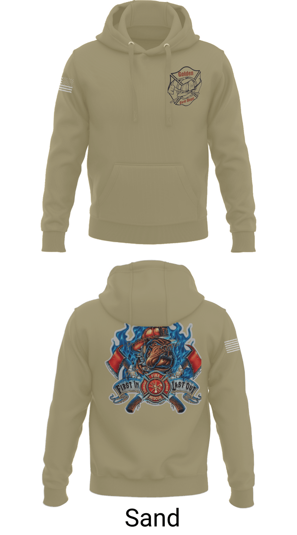 Hoodie, Golden Fire Dept., , Teamtime, Team time, sublimation, custom sports apparel, team uniforms, spirit wear, spiritwear, sports uniforms, custom shirts, team store, custom team store, fundraiser sports, apparel fundraiser