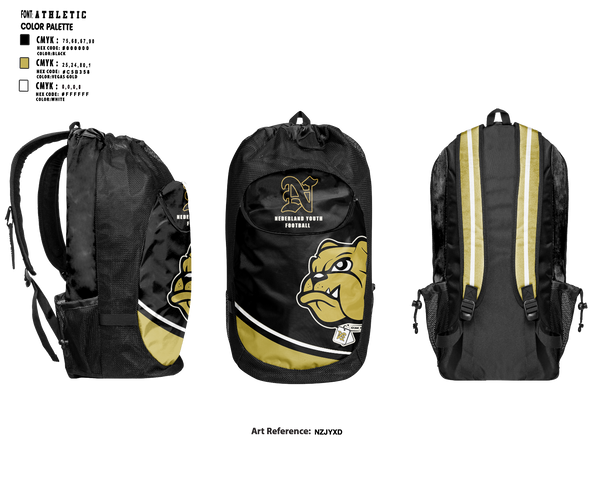 Gear Bag, Nederland Youth Football, , Teamtime, Team time, sublimation, custom sports apparel, team uniforms, spirit wear, spiritwear, sports uniforms, custom shirts, team store, custom team store, fundraiser sports, apparel fundraiser