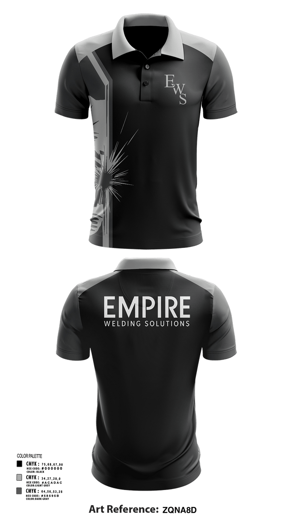 Short Sleeve Performance Polo, Empire Welding Solutions, , Teamtime, Team time, sublimation, custom sports apparel, team uniforms, spirit wear, spiritwear, sports uniforms, custom shirts, team store, custom team store, fundraiser sports, apparel fundraiser