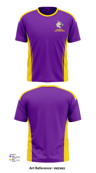 Oak Harbor High School Cheer 2880291 Short Sleeve Performance Shirt - 114