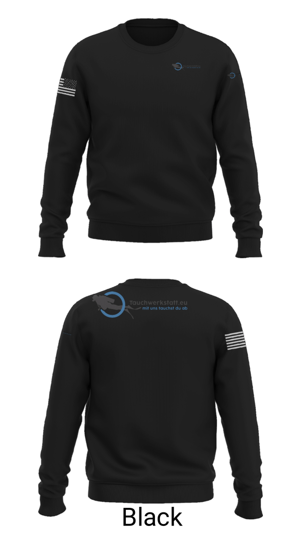 Crew Neck Sweatshirt, Tauchwerkstatt.eu, , Teamtime, Team time, sublimation, custom sports apparel, team uniforms, spirit wear, spiritwear, sports uniforms, custom shirts, team store, custom team store, fundraiser sports, apparel fundraiser