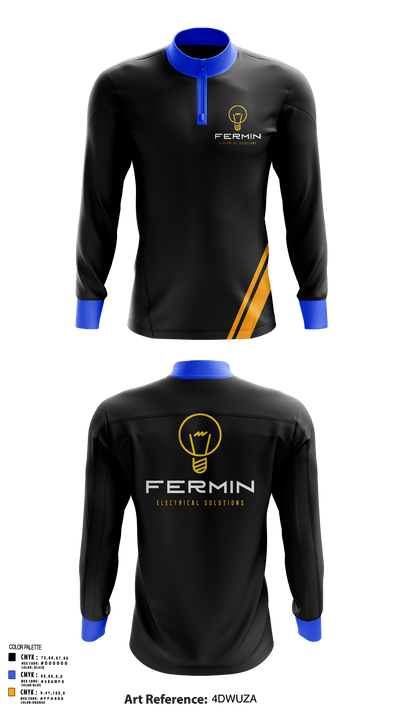 Fermin Electrical Solutions 82376391 Quarter Zip Jacket - 127