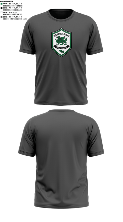 William Monroe High School Soccer 89548722 Short Sleeve Performance Shirt - 45