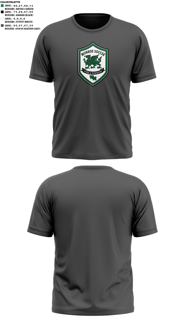 Short Sleeve Performance Shirt, William Monroe High School Soccer, Women's Soccer, Teamtime, Team time, sublimation, custom sports apparel, team uniforms, spirit wear, spiritwear, sports uniforms, custom shirts, team store, custom team store, fundraiser sports, apparel fundraiser