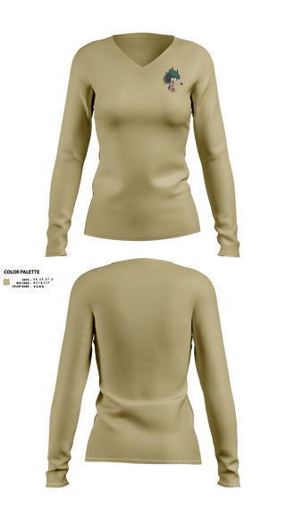 Womens Long Sleeve Vneck Shirt, DireWulf, , Teamtime, Team time, sublimation, custom sports apparel, team uniforms, spirit wear, spiritwear, sports uniforms, custom shirts, team store, custom team store, fundraiser sports, apparel fundraiser