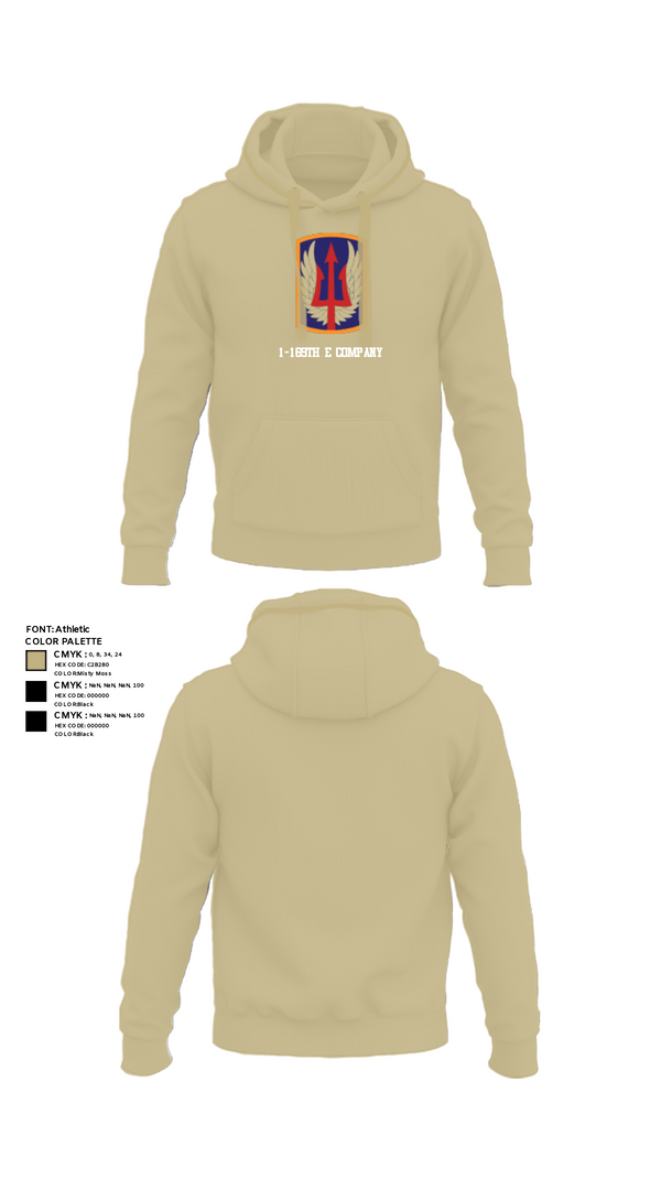 Hoodie, 1-169th E Company, National Guard, Teamtime, Team time, sublimation, custom sports apparel, team uniforms, spirit wear, spiritwear, sports uniforms, custom shirts, team store, custom team store, fundraiser sports, apparel fundraiser