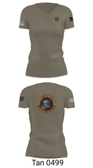 Womens Short Sleeve Vneck Shirt, Battle Space Surveillance Company, Marines, Teamtime, Team time, sublimation, custom sports apparel, team uniforms, spirit wear, spiritwear, sports uniforms, custom shirts, team store, custom team store, fundraiser sports, apparel fundraiser