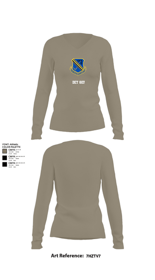 Womens Long Sleeve Vneck Shirt, Det 607, , Teamtime, Team time, sublimation, custom sports apparel, team uniforms, spirit wear, spiritwear, sports uniforms, custom shirts, team store, custom team store, fundraiser sports, apparel fundraiser