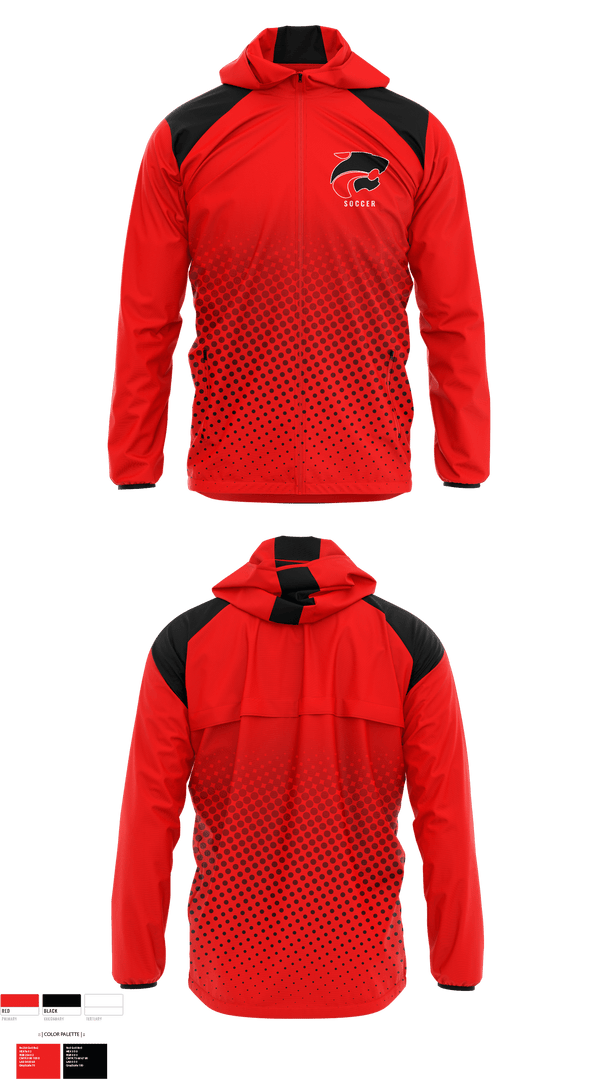 Windbreaker, Jackson Memorial High School Soccer, Women's Soccer, Teamtime, Team time, sublimation, custom sports apparel, team uniforms, spirit wear, spiritwear, sports uniforms, custom shirts, team store, custom team store, fundraiser sports, apparel fundraiser