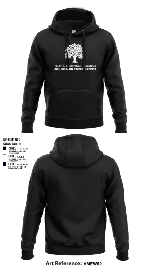 Hoodie, Hope Restoration Ministries, , Teamtime, Team time, sublimation, custom sports apparel, team uniforms, spirit wear, spiritwear, sports uniforms, custom shirts, team store, custom team store, fundraiser sports, apparel fundraiser
