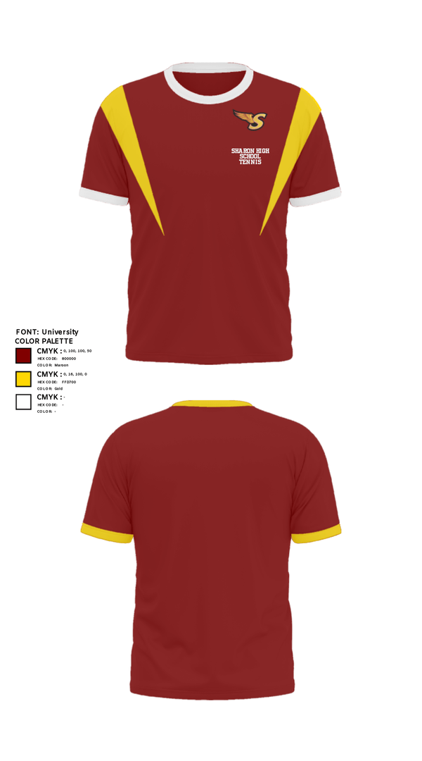 Short Sleeve Performance Shirt, Sharon High School Tennis, Tennis, Teamtime, Team time, sublimation, custom sports apparel, team uniforms, spirit wear, spiritwear, sports uniforms, custom shirts, team store, custom team store, fundraiser sports, apparel fundraiser