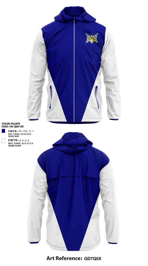 Windbreaker, Culpeper Little League, Baseball, Teamtime, Team time, sublimation, custom sports apparel, team uniforms, spirit wear, spiritwear, sports uniforms, custom shirts, team store, custom team store, fundraiser sports, apparel fundraiser