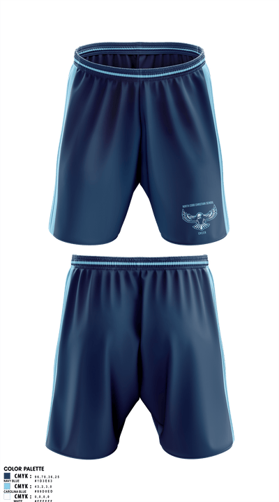 North Cobb Christian School Cheer 71060723 Athletic Shorts With Pockets - 2