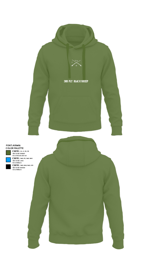 Hoodie, 3rd PLT Black Sheep, Army, Teamtime, Team time, sublimation, custom sports apparel, team uniforms, spirit wear, spiritwear, sports uniforms, custom shirts, team store, custom team store, fundraiser sports, apparel fundraiser