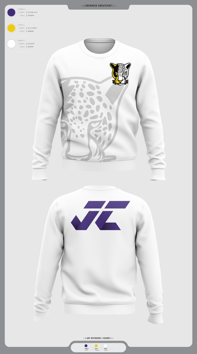 Jacksonville College Cross Country 48639105 Crew Neck Sweatshirt - 12