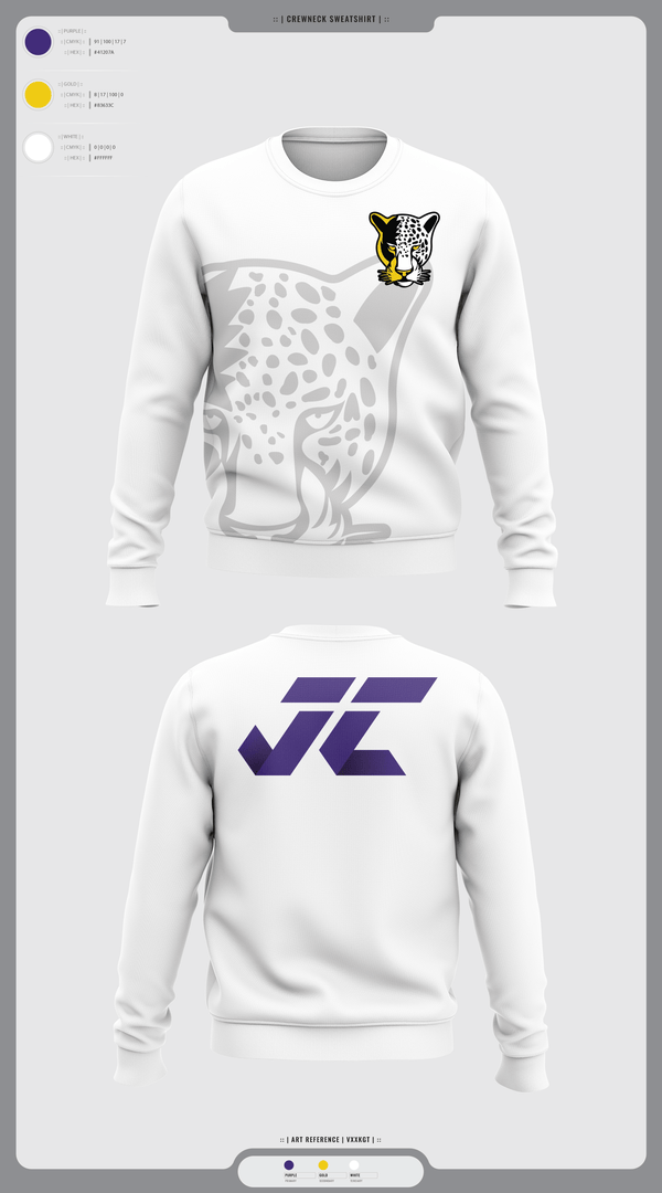 Crew Neck Sweatshirt, Jacksonville College Cross Country, Cross Country, Teamtime, Team time, sublimation, custom sports apparel, team uniforms, spirit wear, spiritwear, sports uniforms, custom shirts, team store, custom team store, fundraiser sports, apparel fundraiser