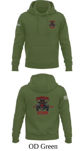 Hoodie, 1st Cav 3rd BEB ACO “Outlaw”, , Teamtime, Team time, sublimation, custom sports apparel, team uniforms, spirit wear, spiritwear, sports uniforms, custom shirts, team store, custom team store, fundraiser sports, apparel fundraiser