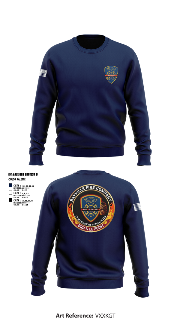 Crew Neck Sweatshirt, BVFC, Fire Department, Teamtime, Team time, sublimation, custom sports apparel, team uniforms, spirit wear, spiritwear, sports uniforms, custom shirts, team store, custom team store, fundraiser sports, apparel fundraiser