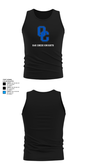 Tank Top, Oak Creek Knights, Men's Volleyball, Teamtime, Team time, sublimation, custom sports apparel, team uniforms, spirit wear, spiritwear, sports uniforms, custom shirts, team store, custom team store, fundraiser sports, apparel fundraiser