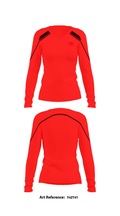 Prestonsburg High School Softball 80317061 Women's Long Sleeve V-neck Shirt - 40