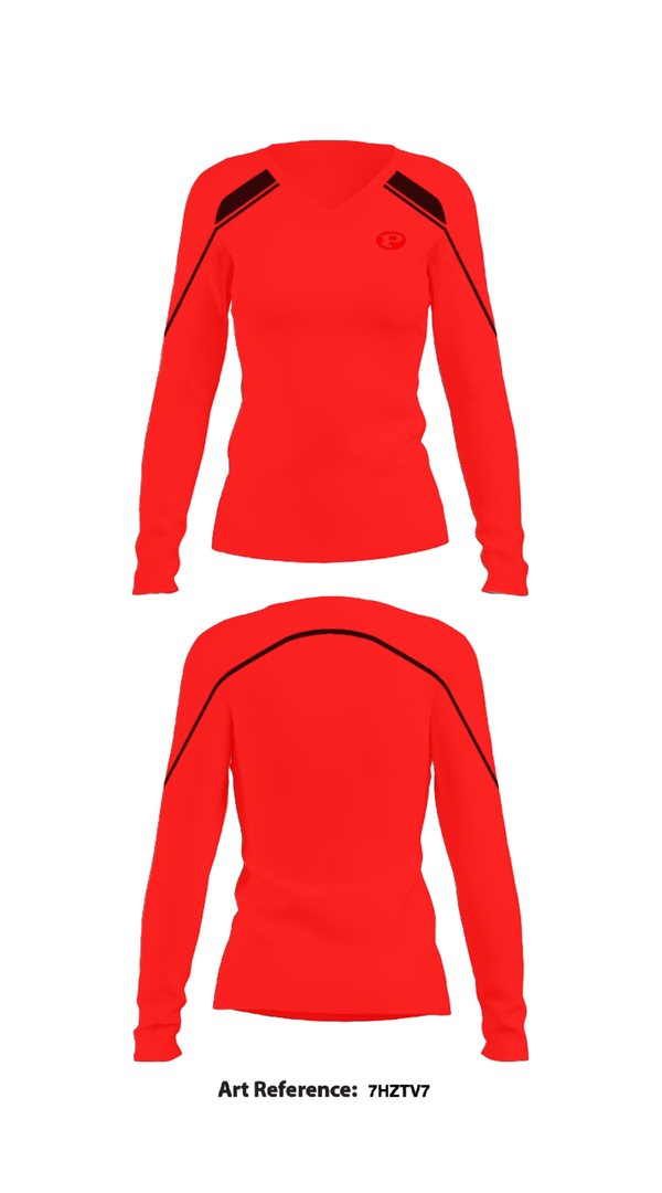 Women's Long Sleeve Vneck Shirt, Prestonsburg High School Softball, Softball, Teamtime, Team time, sublimation, custom sports apparel, team uniforms, spirit wear, spiritwear, sports uniforms, custom shirts, team store, custom team store, fundraiser sports, apparel fundraiser