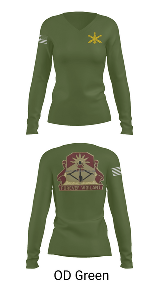 Womens Long Sleeve Vneck Shirt, BTRY-B 1/188th, National Guard, Teamtime, Team time, sublimation, custom sports apparel, team uniforms, spirit wear, spiritwear, sports uniforms, custom shirts, team store, custom team store, fundraiser sports, apparel fundraiser