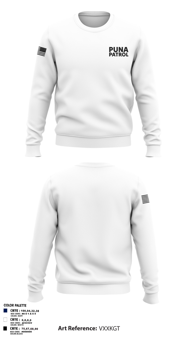 Crew Neck Sweatshirt, Puna Patrol, , Teamtime, Team time, sublimation, custom sports apparel, team uniforms, spirit wear, spiritwear, sports uniforms, custom shirts, team store, custom team store, fundraiser sports, apparel fundraiser