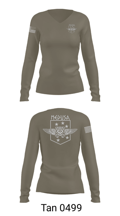 2D Marine Raider Battalion 793595 Women's Long Sleeve V-neck Shirt - 77