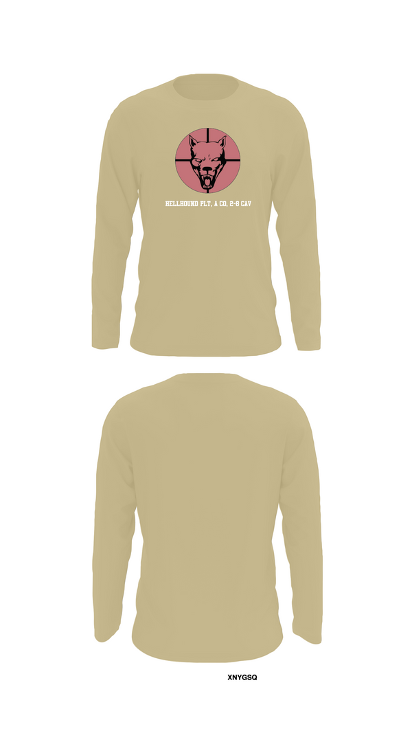 Long Sleeve Performance Shirt, Hellhound PLT, A CO, 2-8 CAV, , Teamtime, Team time, sublimation, custom sports apparel, team uniforms, spirit wear, spiritwear, sports uniforms, custom shirts, team store, custom team store, fundraiser sports, apparel fundraiser