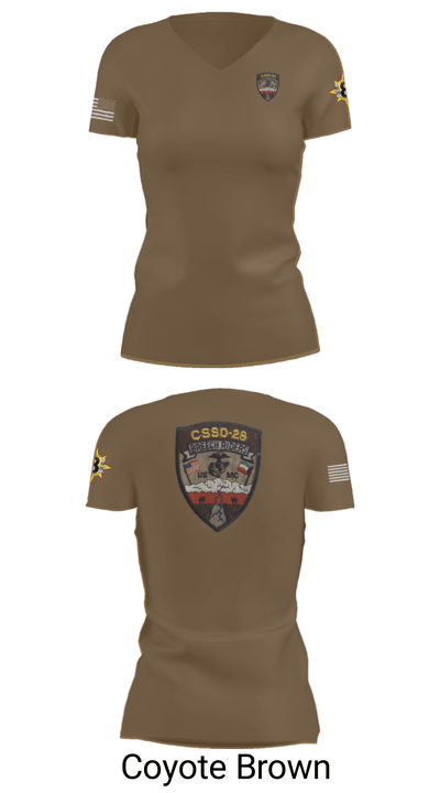 CSSD 28 45514378 Women's Short Sleeve V-neck Shirt - 8