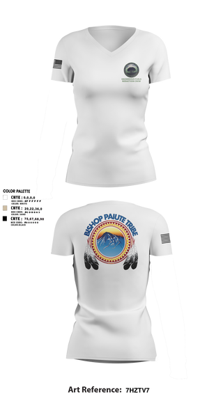 Womens Short Sleeve Vneck Shirt, Bishop Paiute EMO/ Hazardous Fiels Reduction, Fire Department, Teamtime, Team time, sublimation, custom sports apparel, team uniforms, spirit wear, spiritwear, sports uniforms, custom shirts, team store, custom team store, fundraiser sports, apparel fundraiser