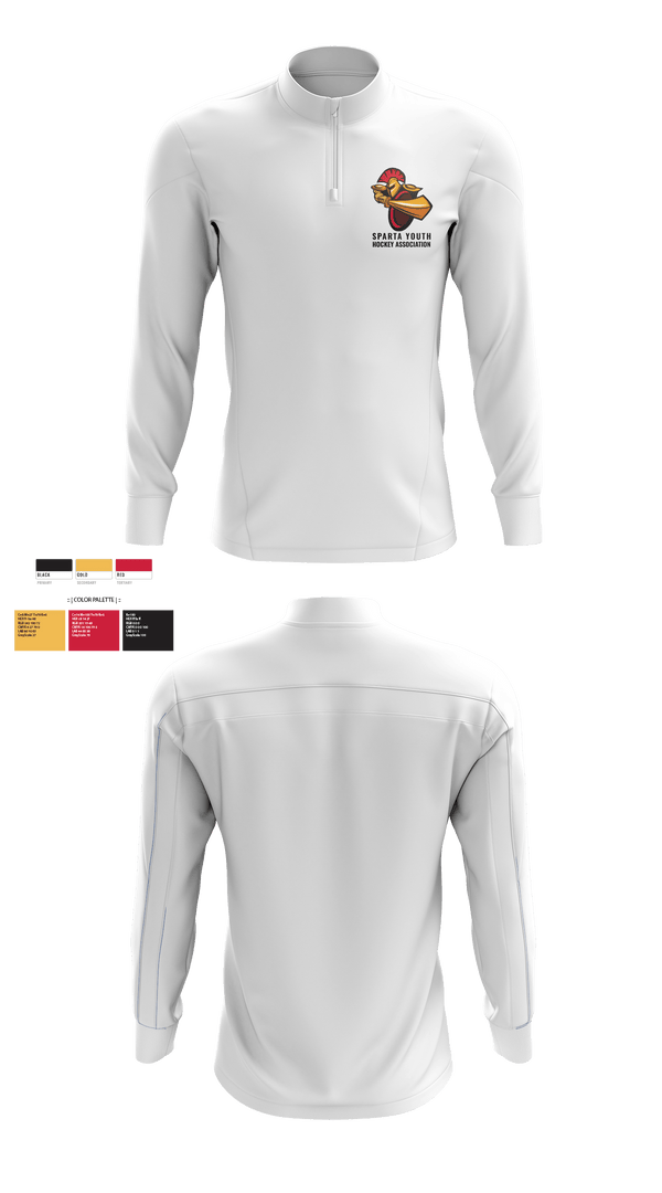 Quarter Zip Jacket, Chippewa Youth Hockey Association, Ice Hockey, Teamtime, Team time, sublimation, custom sports apparel, team uniforms, spirit wear, spiritwear, sports uniforms, custom shirts, team store, custom team store, fundraiser sports, apparel fundraiser