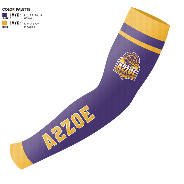 Arm Sleeve, A2Zoe Basketball, Men's Basketball, Teamtime, Team time, sublimation, custom sports apparel, team uniforms, spirit wear, spiritwear, sports uniforms, custom shirts, team store, custom team store, fundraiser sports, apparel fundraiser